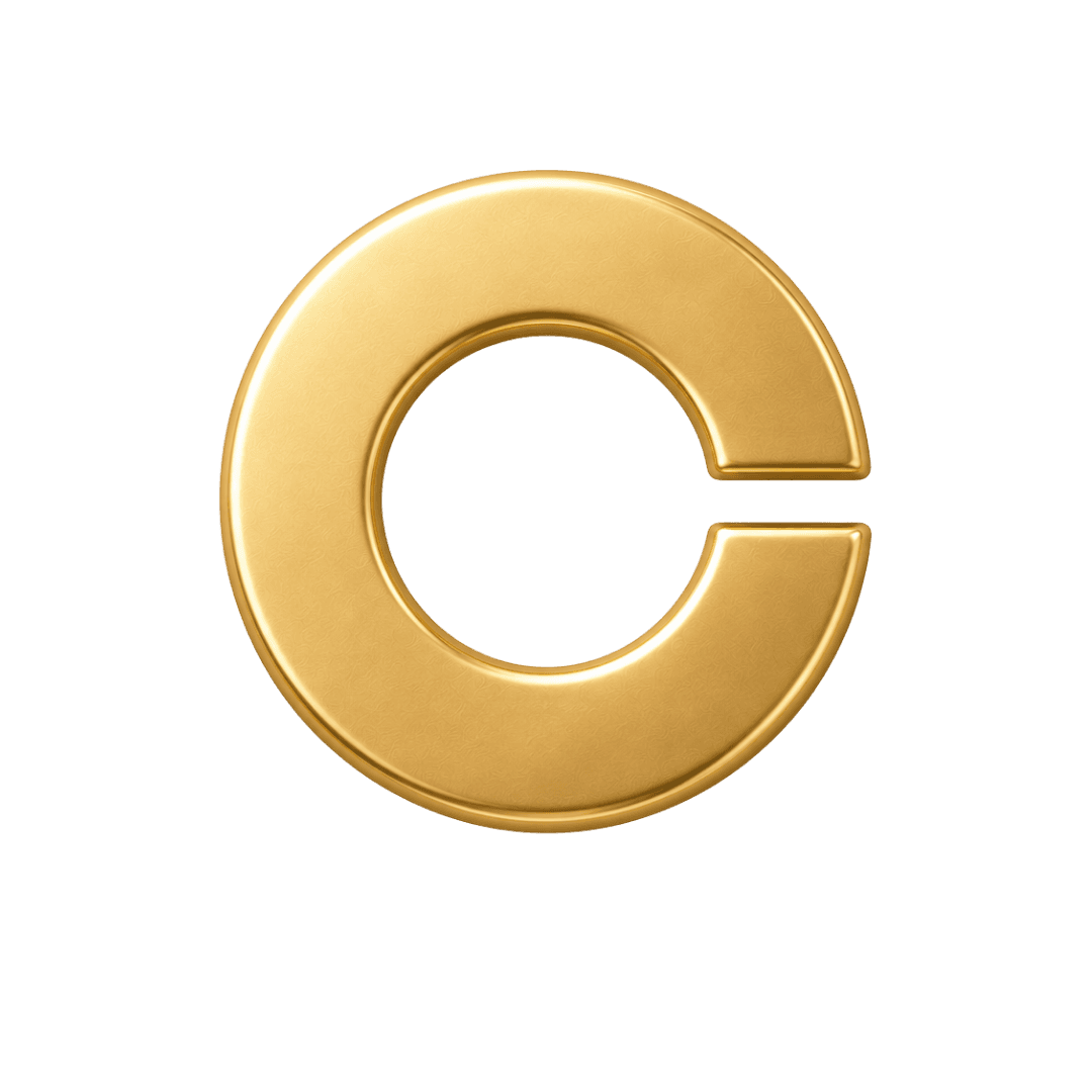 Coinbase gold emblem