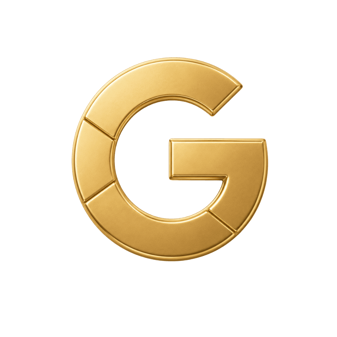 Google gold emblem
